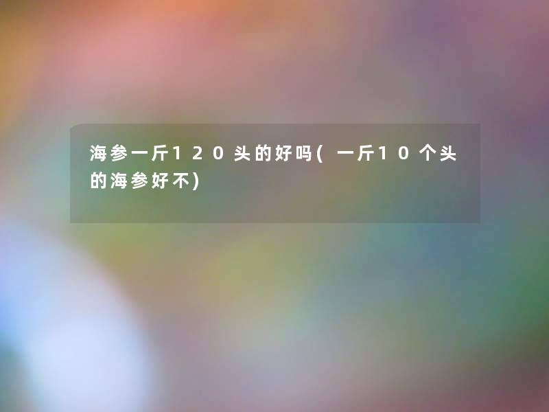 海参一斤120头的好吗(一斤10个头的海参好不)